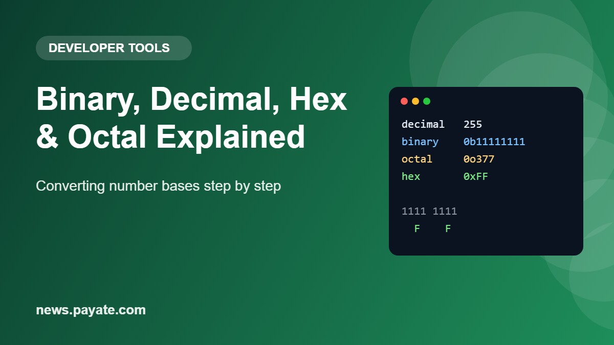 Binary, Decimal, Hex & Octal: Converting Number Bases Explained