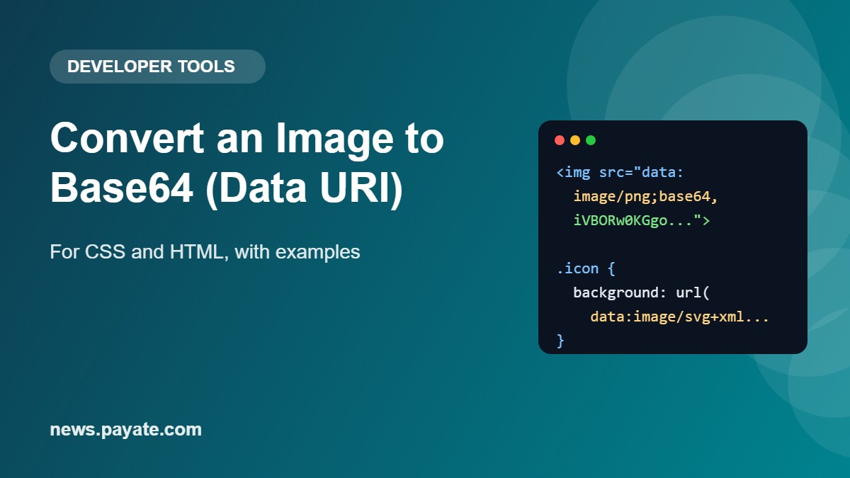 How to Convert an Image to Base64 (Data URI) for CSS & HTML