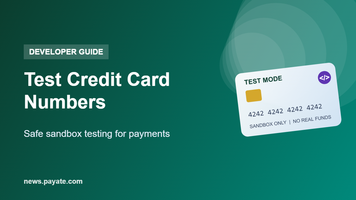 Test Credit Card Numbers for Developers: Safe Sandbox Testing