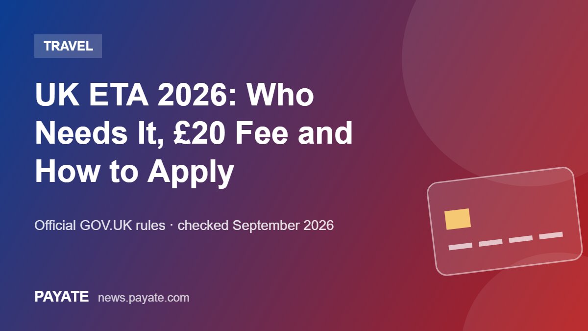 UK ETA 2026: Who Needs It, £20 Fee and How to Apply